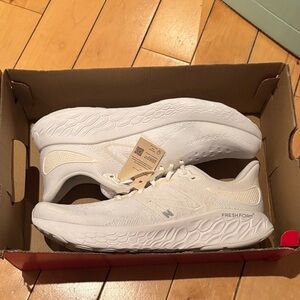New Balance White Fresh Foam Athletic Shoes